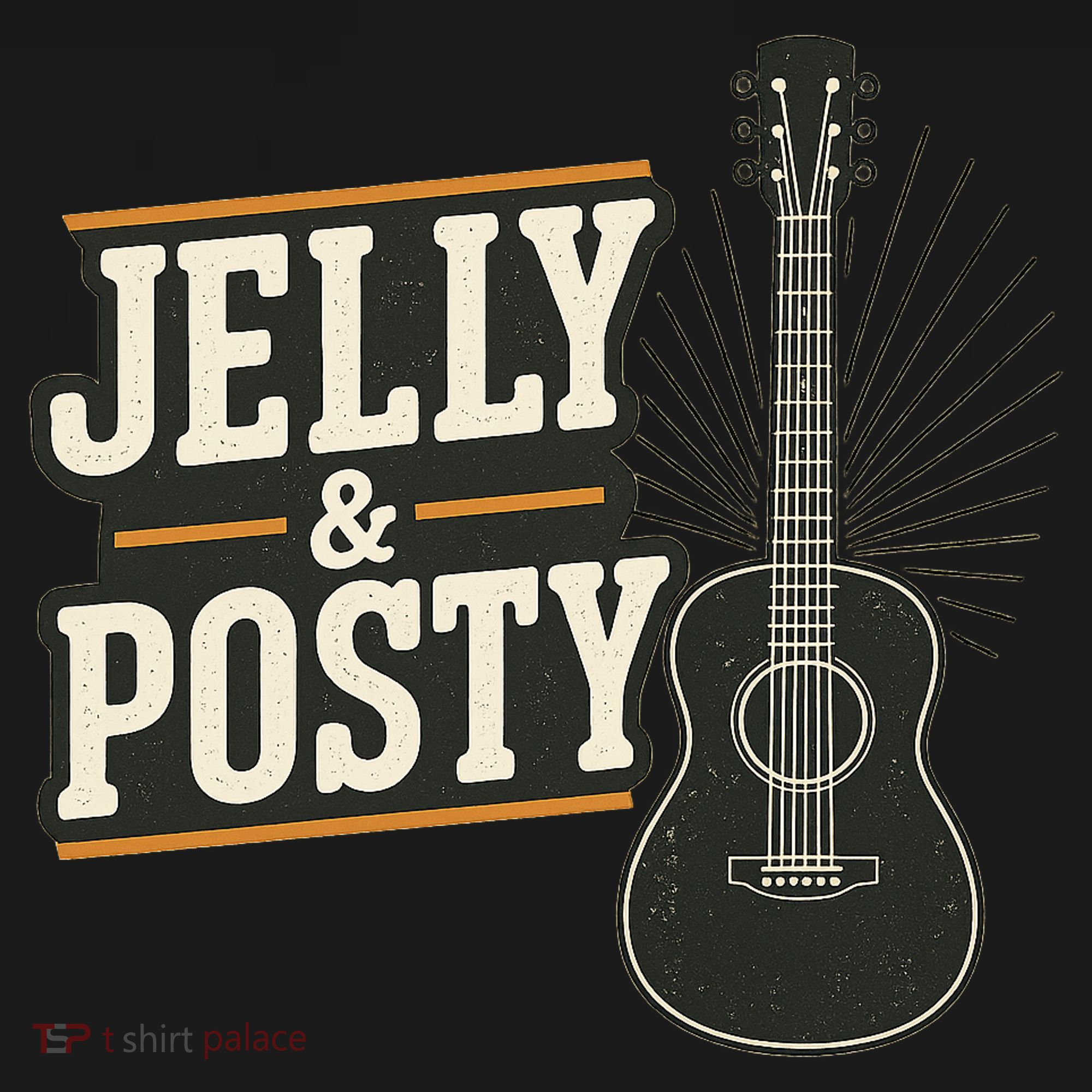 Jelly & Posty Guitar Music Women's Hoodie
