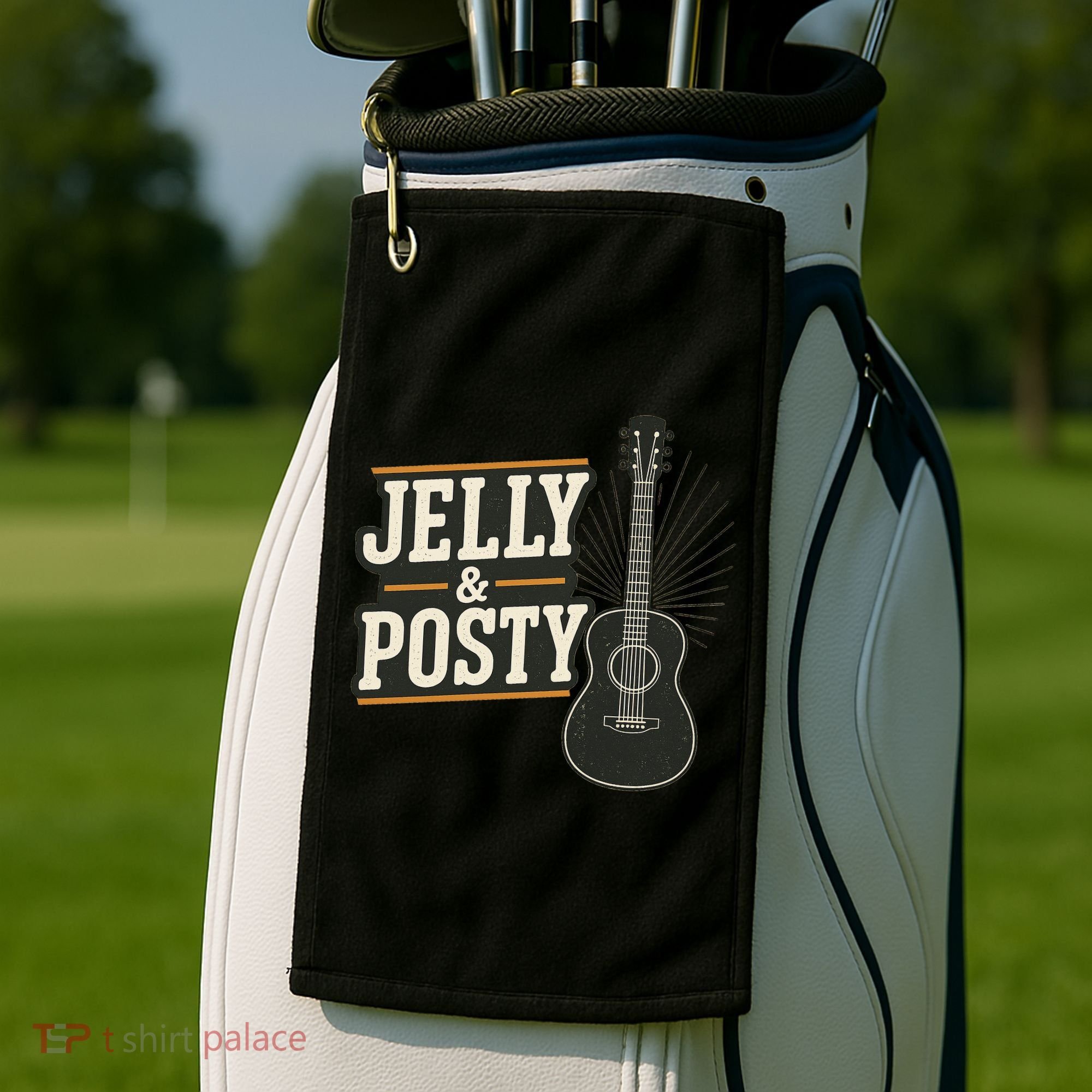Jelly & Posty Guitar Music Golf Towel