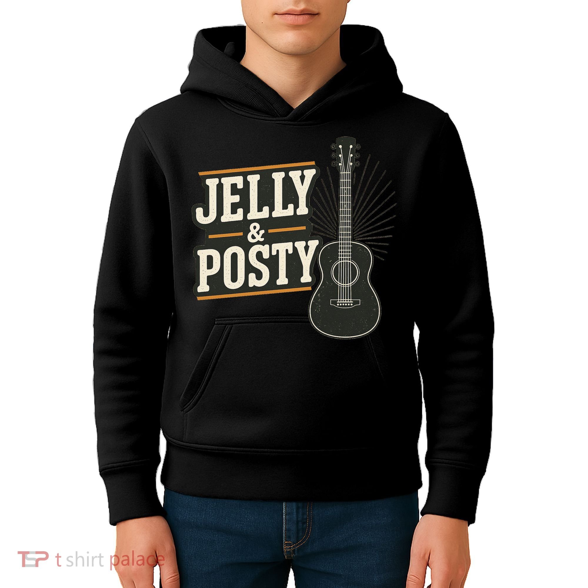 Jelly & Posty Guitar Music Kids Hoodie