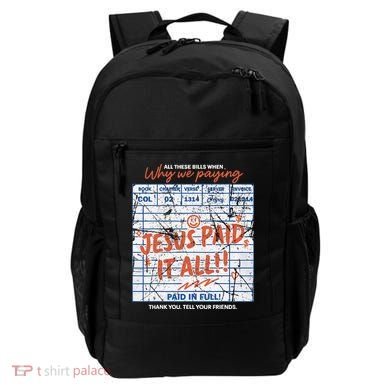 Jesus Paid It All Romans 623 Christian Easter Bill Bible Backpack