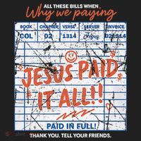Jesus Paid It All Romans 623 Christian Easter Bill Bible Beanie thumb 2