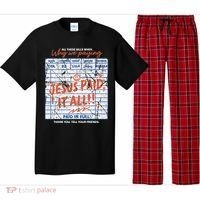 Jesus Paid It All Romans 623 Christian Easter Bill Bible Pajama Set thumb 0