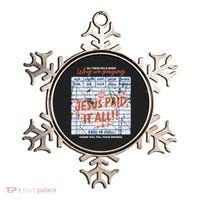 Jesus Paid It All Romans 623 Christian Easter Bill Bible Ornament thumb 0