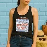 Jesus Paid It All Romans 623 Christian Easter Bill Bible Women's Tank Top thumb 2
