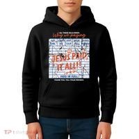 Jesus Paid It All Romans 623 Christian Easter Bill Bible Kids Hoodie thumb 4