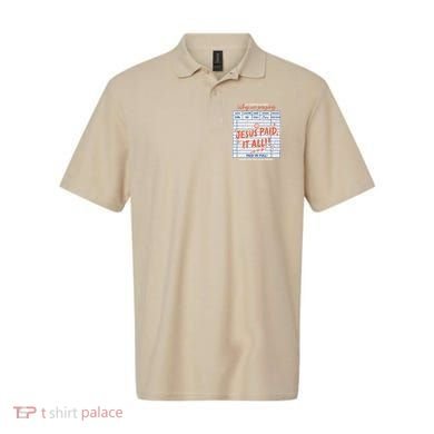 Jesus Paid It All Romans 623 Christian Easter Bill Bible Polo