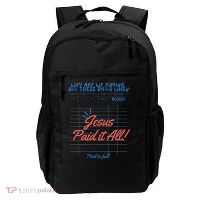 Jesus Paid It All Guest Check Receipt Christian Backpack