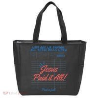 Jesus Paid It All Guest Check Receipt Christian Tote Bag thumb 0