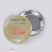 Jesus Paid It All Guest Check Receipt Christian Button thumb 0