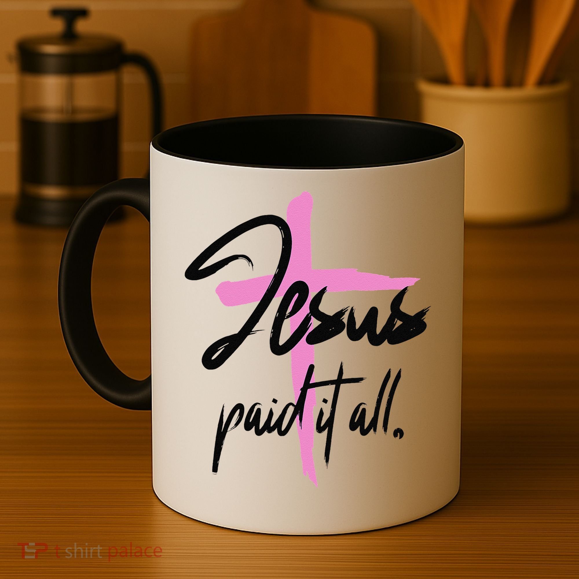 Jesus Paid It All Christian Pay Bills Funny God Shopping Coffee Mug