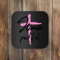 Jesus Paid It All Christian Pay Bills Funny God Shopping Coaster thumb 0
