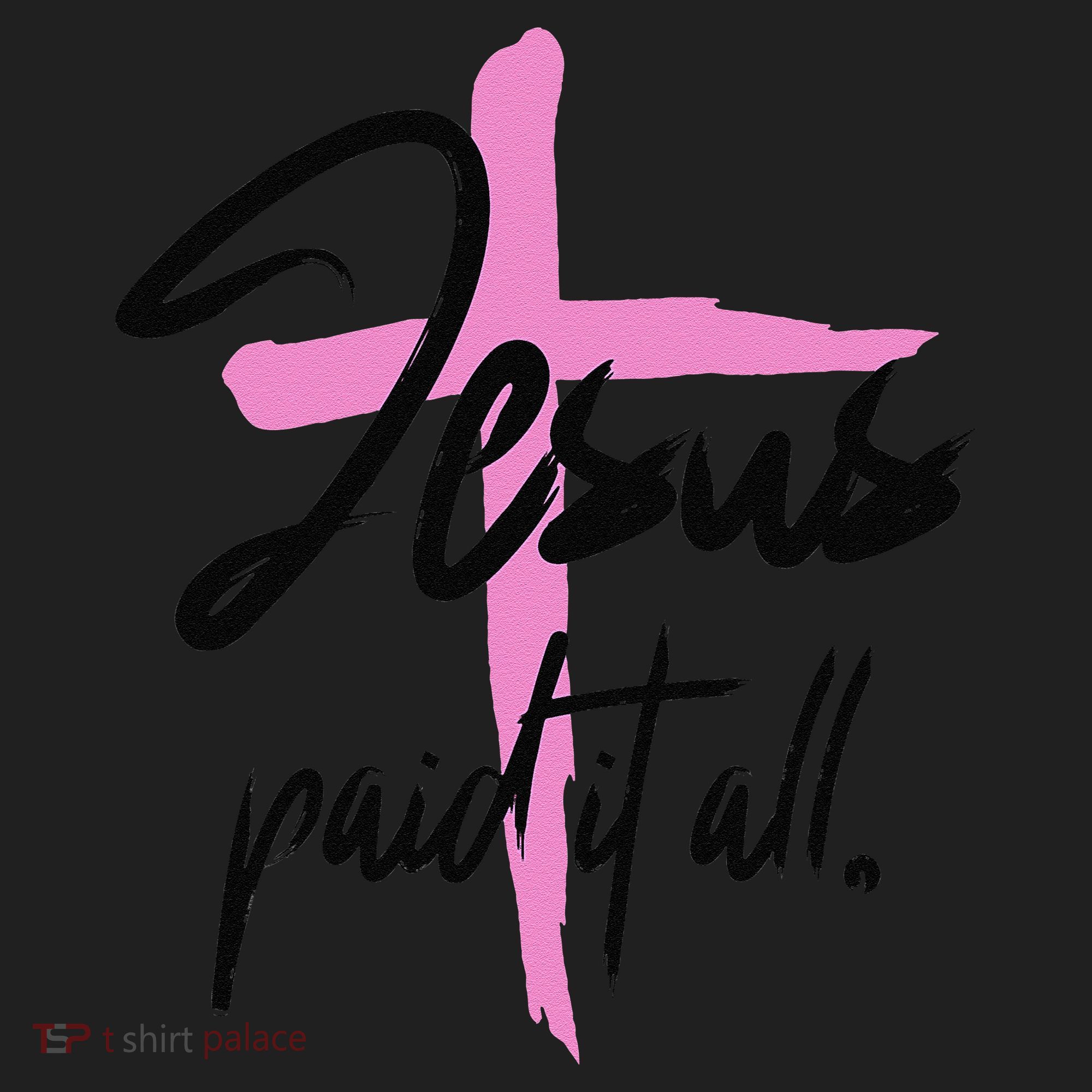 Jesus Paid It All Christian Pay Bills Funny God Shopping Golf Towel