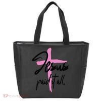 Jesus Paid It All Christian Pay Bills Funny God Shopping Tote Bag thumb 0