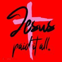Jesus Paid It All Christian Pay Bills Funny God Shopping Santa Hat thumb 1