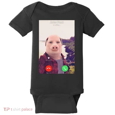 John Pork Is Calling Baby Bodysuit