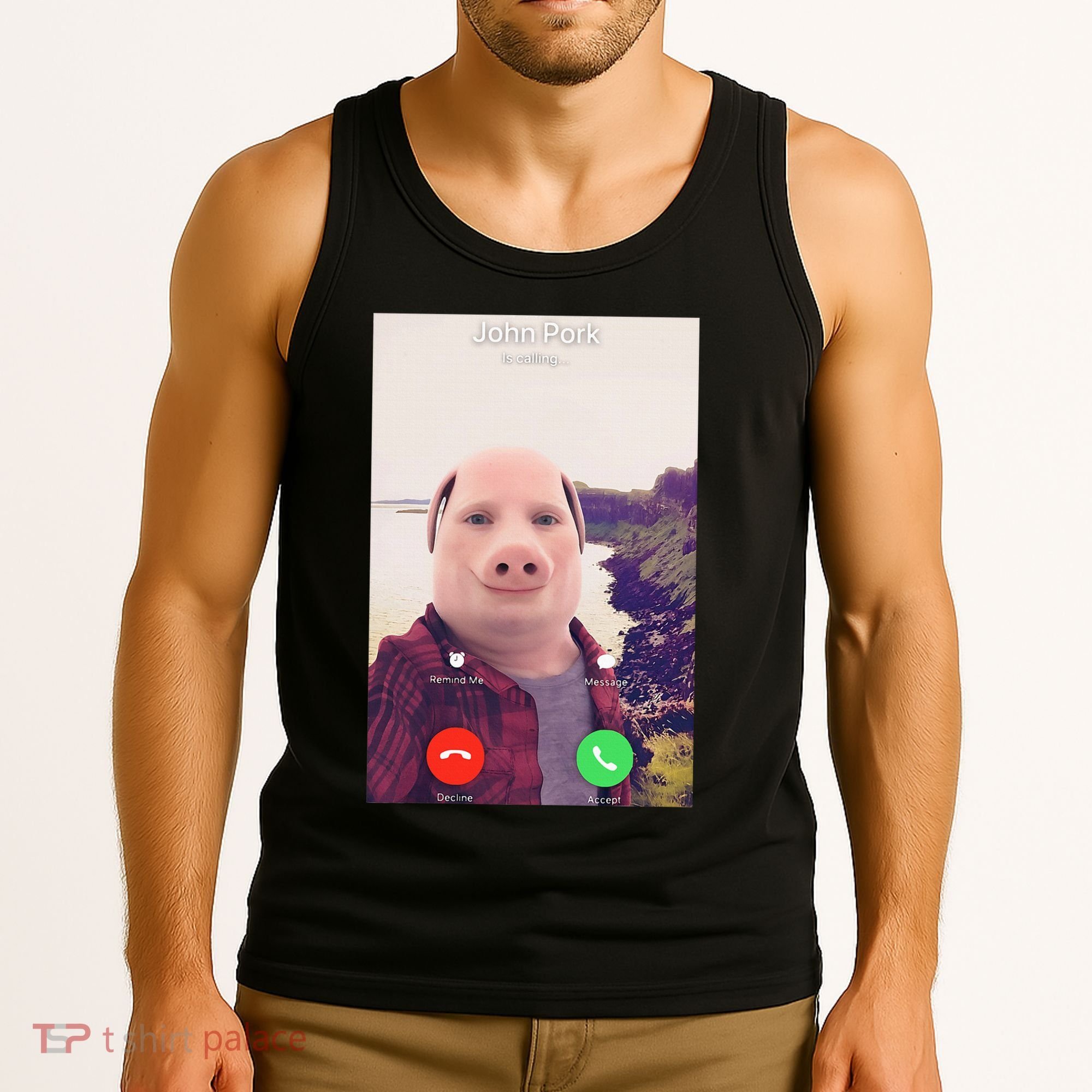 John Pork Is Calling Tank Top