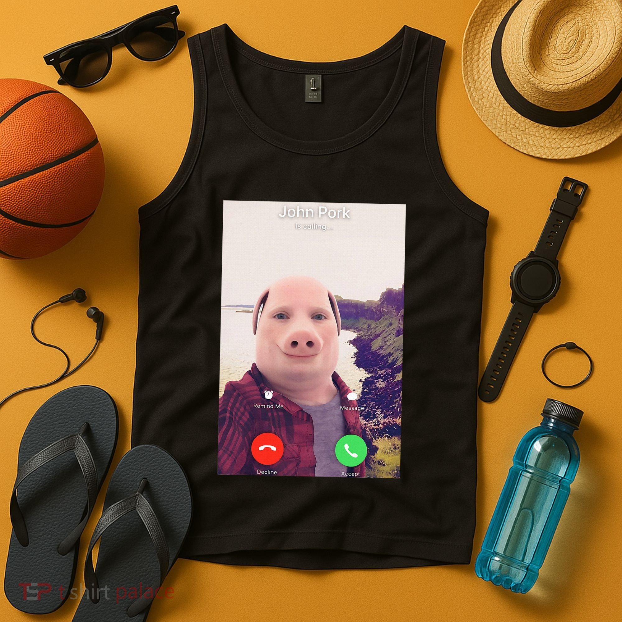 John Pork Is Calling Tank Top