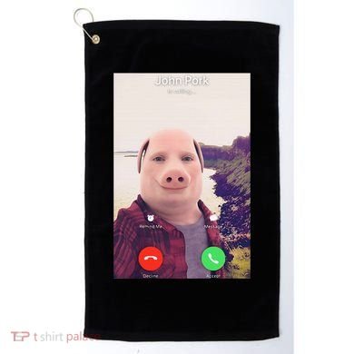 John Pork Is Calling Golf Towel