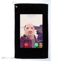John Pork Is Calling Golf Towel thumb 0
