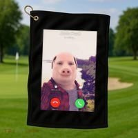 John Pork Is Calling Golf Towel thumb 1