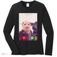 John Pork Is Calling Women's Long Sleeve Shirt thumb 0