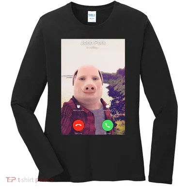 John Pork Is Calling Women's Long Sleeve Shirt