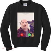 John Pork Is Calling Kids Sweatshirt thumb 0