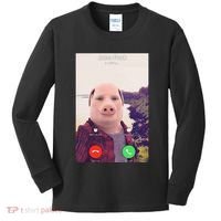 John Pork Is Calling Kids Long Sleeve Shirt thumb 0