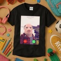 John Pork Is Calling Kids T-Shirt thumb 3
