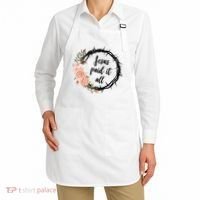 Jesus Paid It All Floral Crown Christian Apron thumb 2