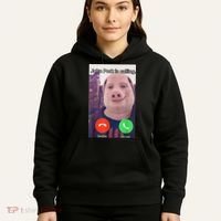 John Pork Is Calling Funny Answer Call Phone Hoodie thumb 5