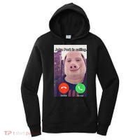 John Pork Is Calling Funny Answer Call Phone Women's Hoodie thumb 0