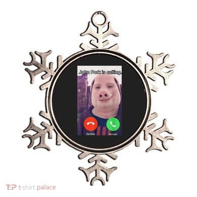 John Pork Is Calling Funny Answer Call Phone Ornament