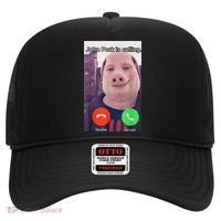 John Pork Is Calling Funny Answer Call Phone Hat thumb 0