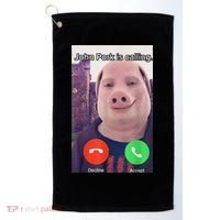 John Pork Is Calling Funny Answer Call Phone Golf Towel thumb 0