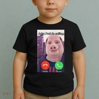 John Pork Is Calling Funny Answer Call Phone Toddler T-Shirt thumb 2