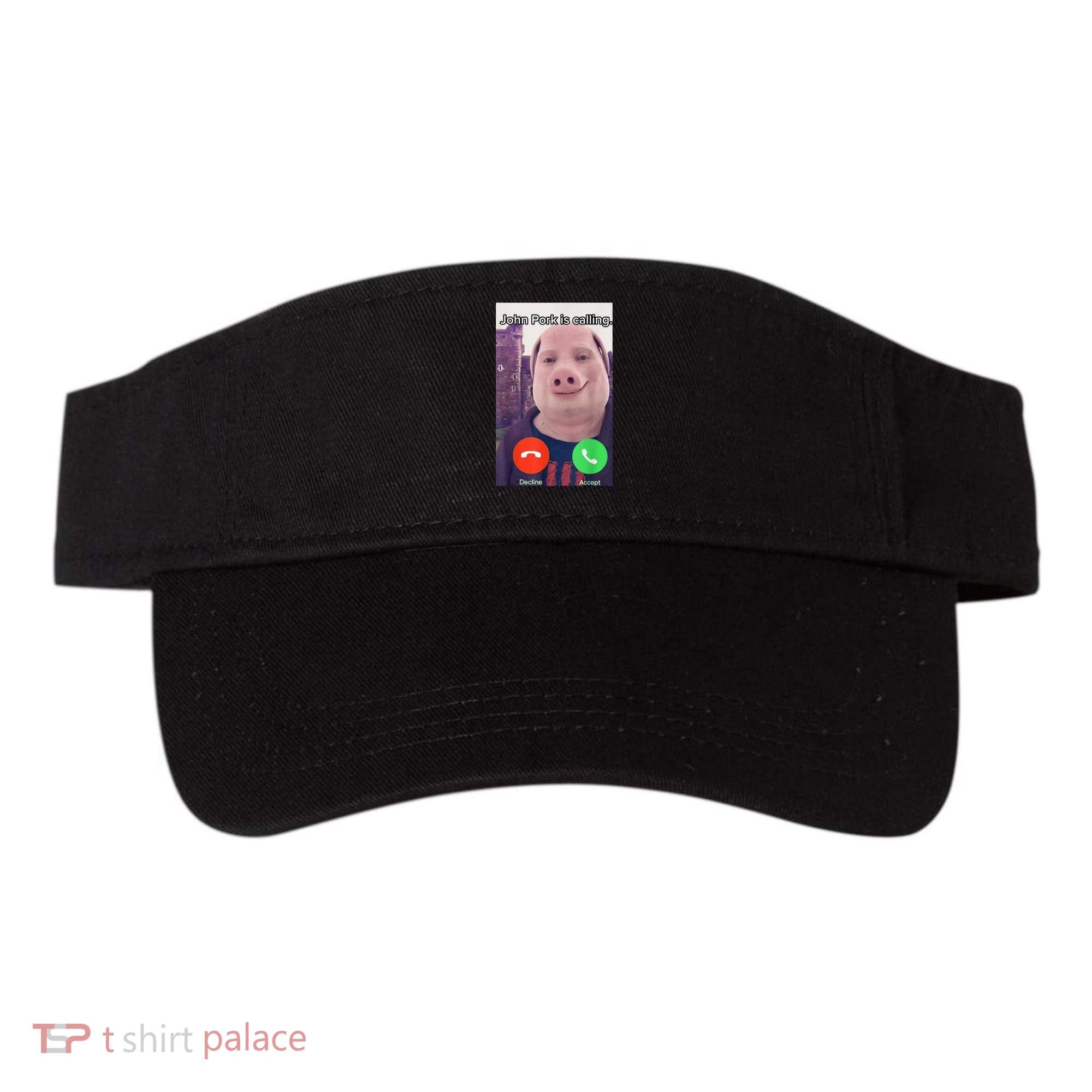 John Pork Is Calling Funny Answer Call Phone Visor