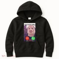 John Pork Is Calling Funny Answer Call Phone Kids Hoodie thumb 0
