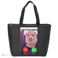 John Pork Is Calling Funny Answer Call Phone Tote Bag thumb 0