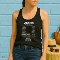 Jesus Paid It All Receipt Women's Tank Top thumb 2