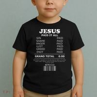 Jesus Paid It All Receipt Toddler T-Shirt thumb 2