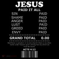 Jesus Paid It All Receipt Kids Long Sleeve Shirt thumb 2