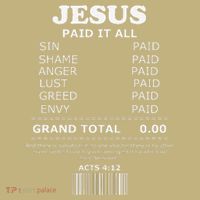 Jesus Paid It All Receipt Sweatshirt thumb 2