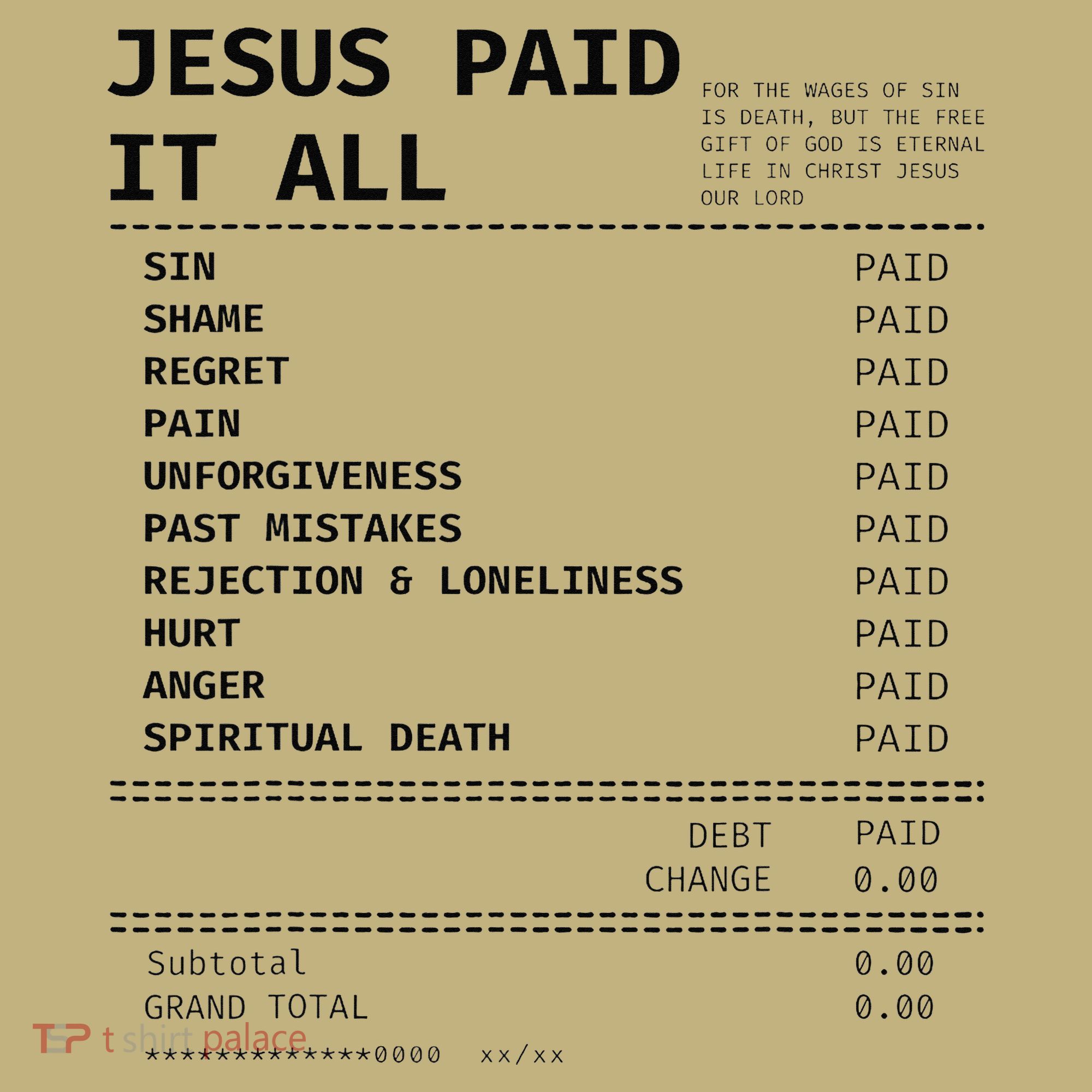 Jesus Paid It All Mousepad