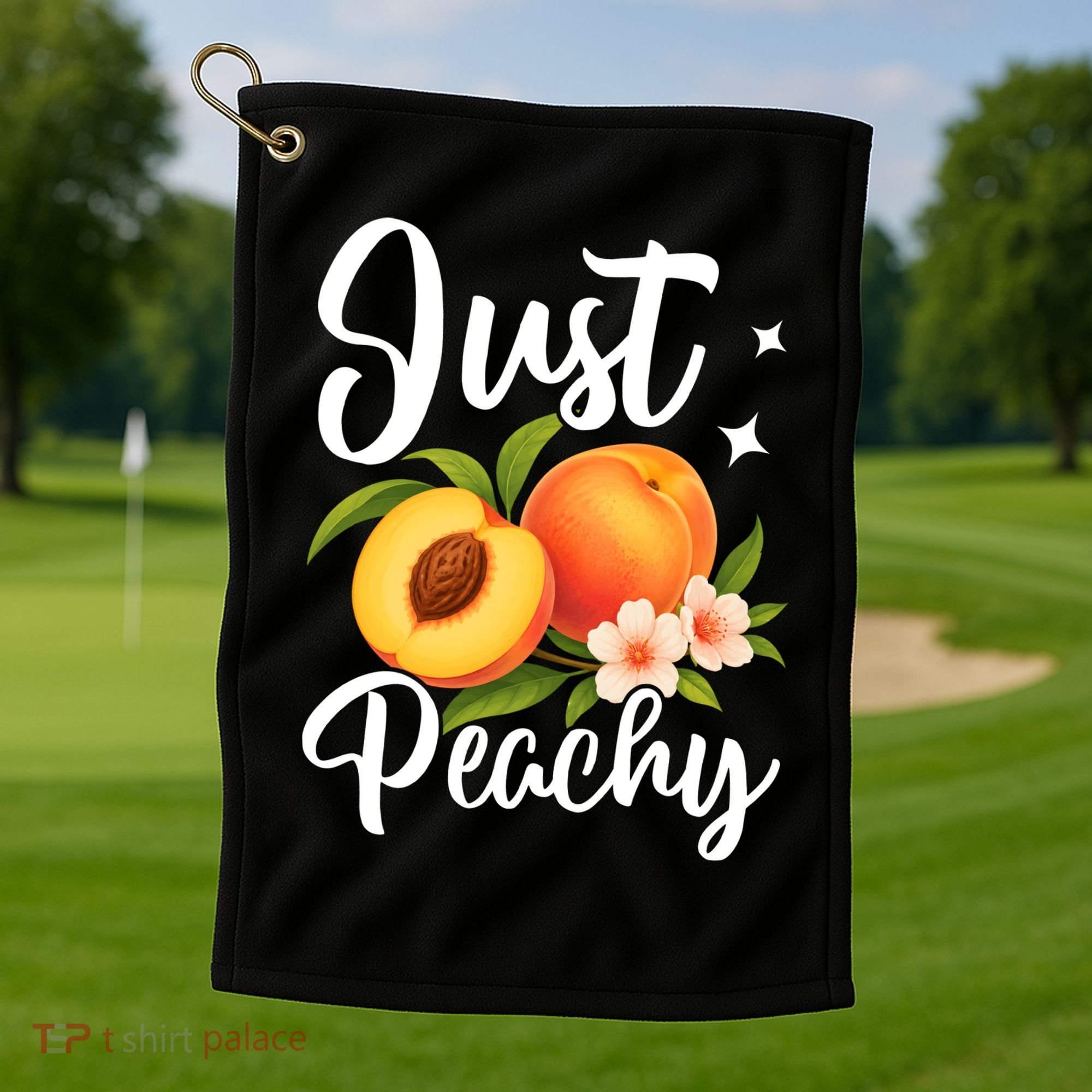 Just Peachy Golf Towel