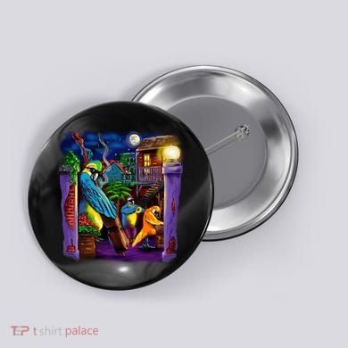 Jazz Parrots Button