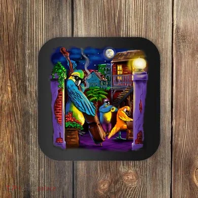 Jazz Parrots Coaster