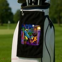 Jazz Parrots Golf Towel thumb 2