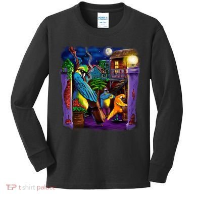 Jazz Parrots Kids Long Sleeve Shirt