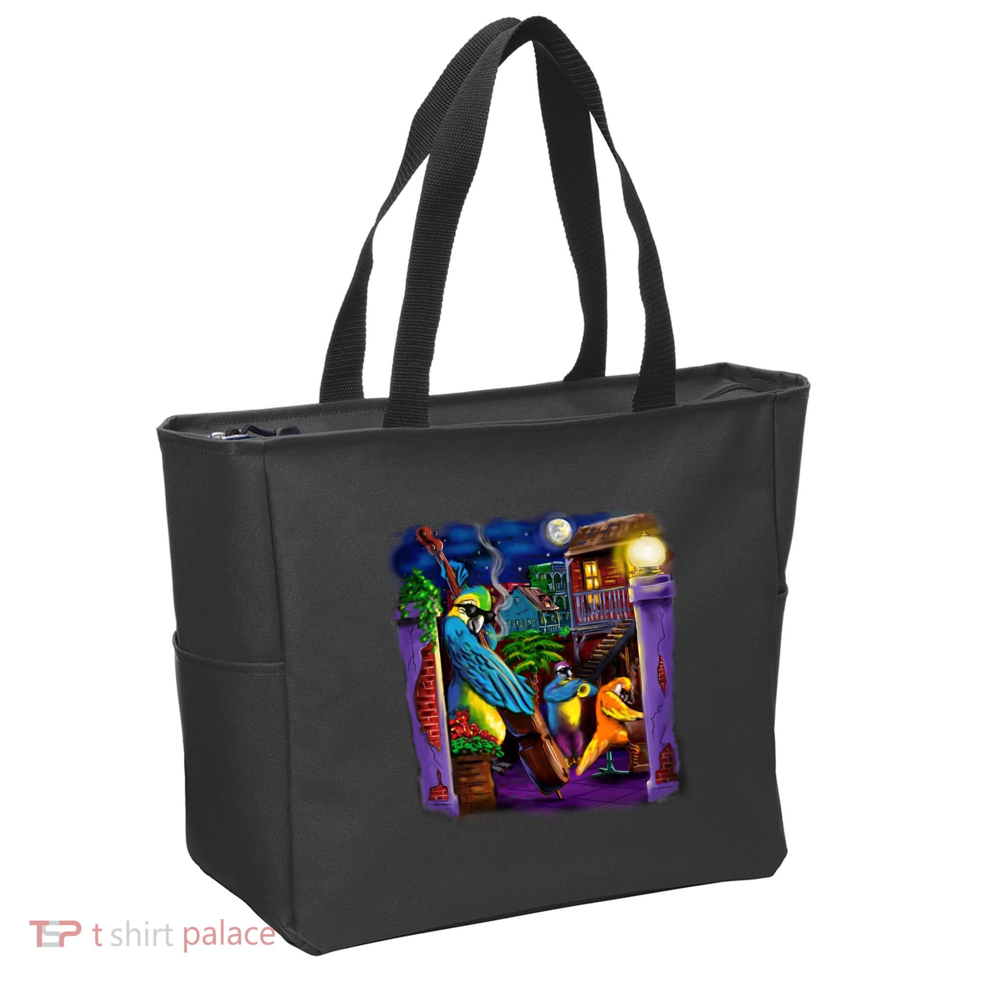Jazz Parrots Tote Bag